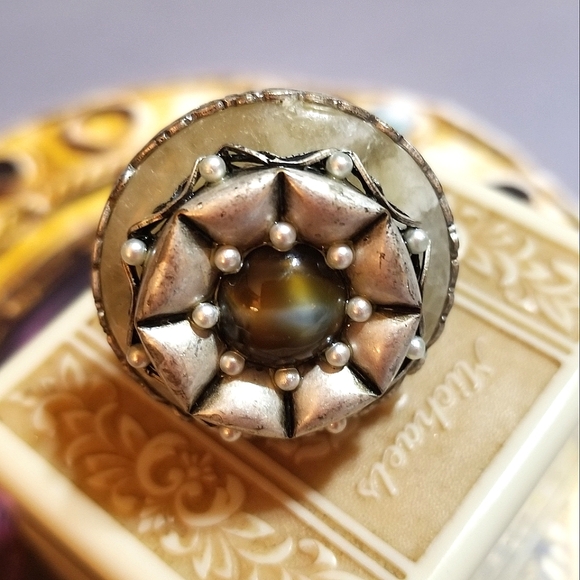 RETIRED OLLIPOP Sweet Romance Quartz & Swarovski Ring - Picture 4 of 6